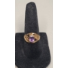 Image 1 : Women's Vintage 10K Yellow Gold Filigree Style Amethyst Ring - Size 6 - Weight: 1.9g