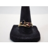 Image 1 : Two 10K Gold Rings With Deep Red and Blue Stones - Both Size 9 - TW: 2.0g