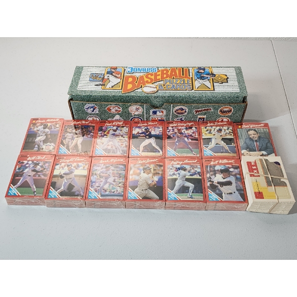 1990 Donruss Baseball Puzzle & Cards - 13 Sealed Card Packs