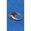 Image 5 : (2) 10K Gold Open Setting Rings - Size 6 - Weight: 1.8g