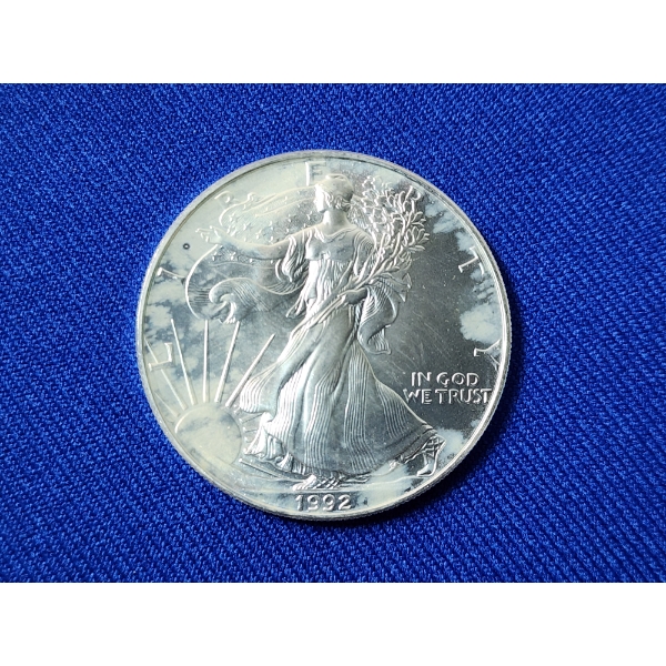 1992 American Silver Eagle - 1 oz .999 Fine Silver Coin