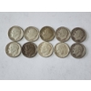 Image 1 : x10 Assorted Years & Mint Marks U.S. 90% Silver Roosevelt Dimes FV: $1.00