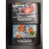 Image 1 : Sonic 2 And Super Monaco GP Sega Genesis Game Cartridges