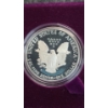 Image 2 : 1986-S 1 Oz American Eagle Silver Proof Coin With Velvet Box & COA