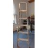 Image 1 : 6 ft Aluminum Folding Ladder W Painters Platform
