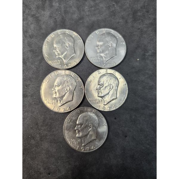 (5) Eisenhower Dollars