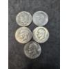 Image 1 : (5) Eisenhower Dollars