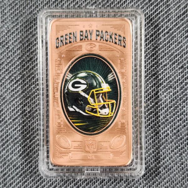 NFL Green Bay Packers One Ounce .999 Fine Copper Bar ~ Pro Football Collection 