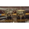 Image 1 : 2 Pcs Silver Plate Creamer & Sugar As Shown - Nice Condition