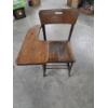 Image 3 : Excellent Vintage Condition 21'' Wide, 22'' Tall Wood And Metal Students Desk