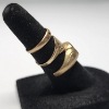 Image 3 : Three 10K Yellow Gold Small Rings - Total Weight: 3.5g