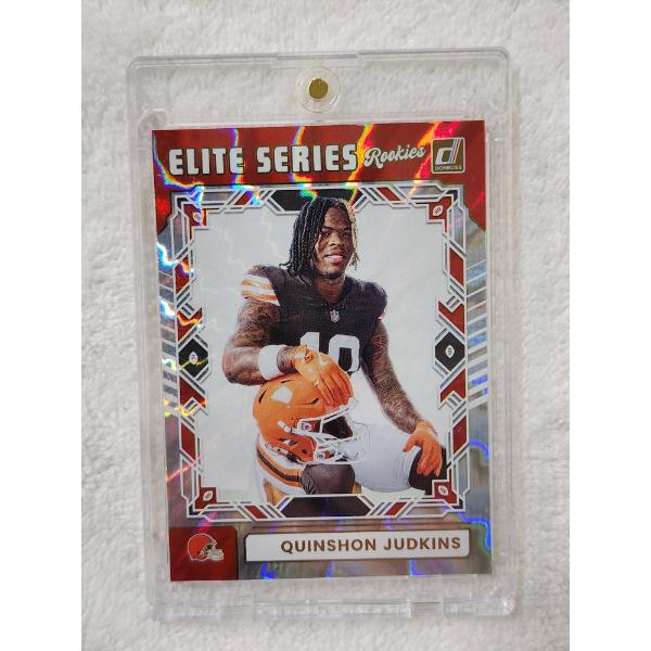 Quinshon Judkins No.ESR-QJS 2025 Panini Donruss Football Trading Card in Protector