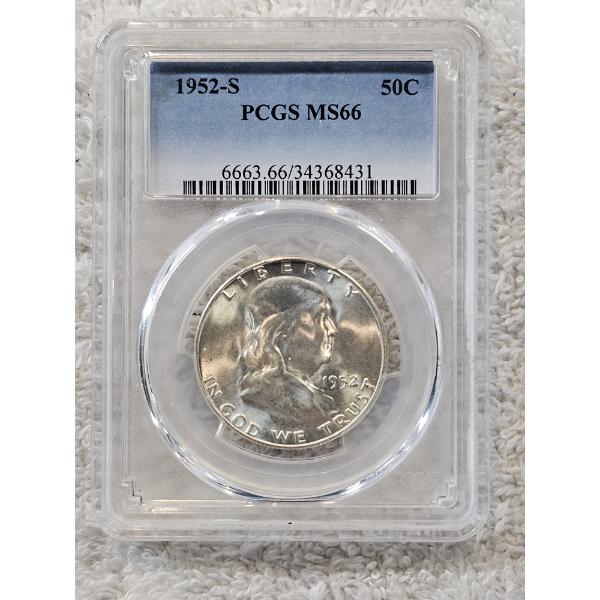PCGS MS66 1952-S Franklin Half Dollar