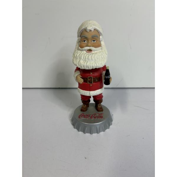Coca-Cola Santa Figurine Bobble Head in Christmas Box - Hardee's Coca-Cola Collectible Figure