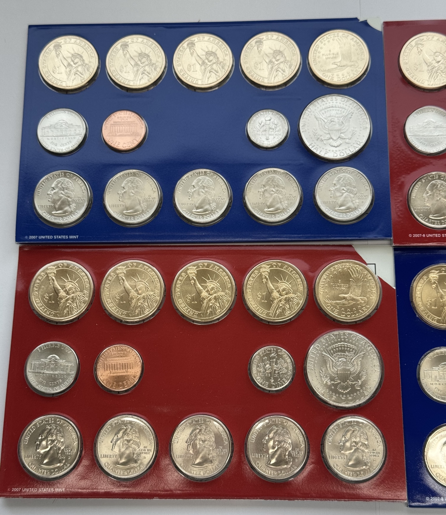 United States Mint Uncirculated Coin Sets- Philadelphia and Denver ...