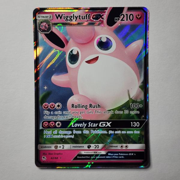 Wigglytuff GX 42/68 Holo Rare Near Mint Pokemon Trading Card