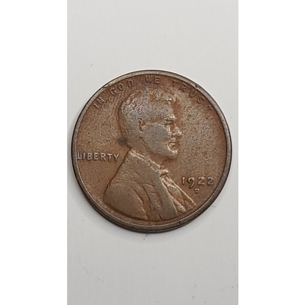 Better Date 1922-D Copper Lincoln Wheat Cent 