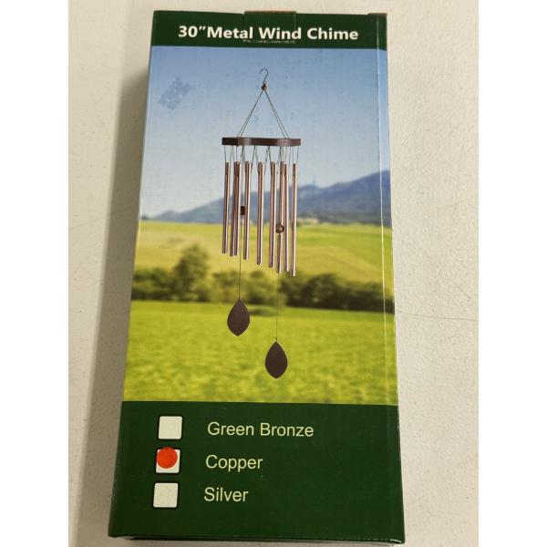 30" Copper Metal Wind Chime - Brand New In The Box 