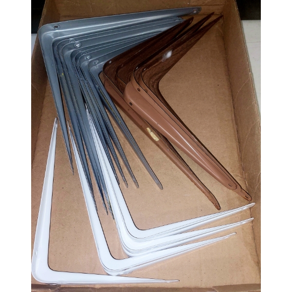 16 Pcs Shelf Brackets As Shown All New
