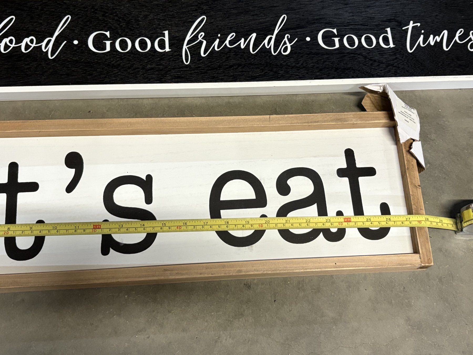 Let's Eat & Good Food, Good Friends, Good Times Wall Hanging Pictures ...