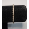 Image 1 : Vintage Sterling Silver "S" Curve 7.5" Tennis Bracelet - Weight: 10.7g