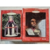 Image 1 : Star Wars - 2 Hallmark Keepsake Ornaments - Worf and Janeway with Boxes
