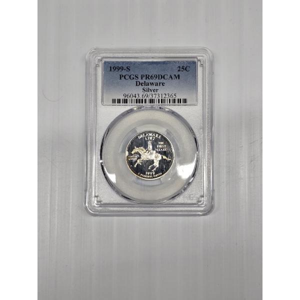 1999 - S Silver Proof Deleware State Quarter