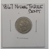 Image 1 : United States 1867 Three Cent Nickel 