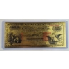 Image 1 : 1875 $10 Territorial National Bank Of Bismarck 24K Gold Foil Novelty Note In Protective Holder