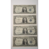 Image 1 : (4) 1957 $1 Silver Certificate Bank Notes - Face Value: $4.00