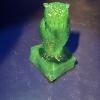 Image 3 : Vintage Uranium Degenhart Glass Wise Owl On Books Figurine - Violet Purple