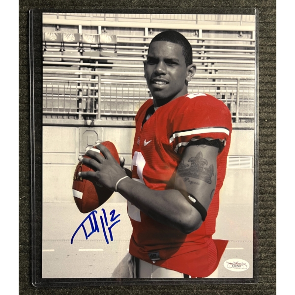 Autographed Terrell Pryor Ohio State 8"x10" Picture.  JSA Authenticated.
