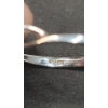 Image 7 : (2) Women's 10K White Gold Rings With Diamonds - Sizes 5.5 & 7 - Weight: 3.7g