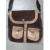 Image 2 : Vintage Small Brown Leather Snap Bag And 10.5''x4.5'' Jewelry Box With Contents