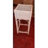 Image 1 : Rattan Planter 12" by 12" by 26" Tall - Nice condition See Picture
