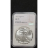 Image 1 : NGC 2022 MS 70 1 Troy Ounce 99.9% Silver American Eagle 