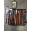 Image 1 : All New- Deluxe Grill Tool Set in Hard Case, Grill Fish Basket, & Coleman Instant Sunwall