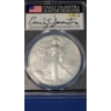 Image 2 : 2021-W PCGS SP70 Type 2 First Day Of Issue 1 oz Burnished Silver American Eagle - Signed