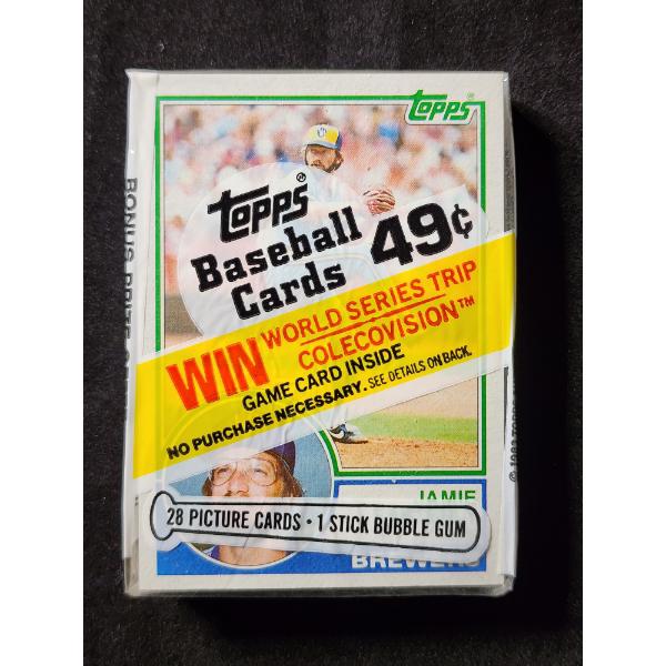 SEALED 1983 Topps Baseball Cards - 28 Picture Cards & 1 Stick Bubble Gum - Incredible Condition