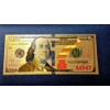 Image 1 : UNITED STATES GOLD FOIL $ 100 NOTE - PURE 24K - .999 FINE GOLD FOIL LAMINATED IN PROTECTIVE LAYER