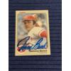 Image 1 : Johnny Bench Third Base Trading Card - Fleer - Autographed Card - Cincinnati Reds - Fleer 584 - 1983