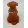 Image 4 : Adorable Degenhart Vintage Glass Dog Figurine -Tangerine