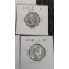 Image 4 : (8) Assorted Years 90% Silver Washington Quarters Face Value: $2