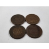 Image 4 : Four Assorted United States Indian Head Pennies 