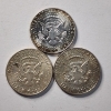 Image 2 : Three 1964 United States 90% Silver Kennedy Half Dollars ~ $1.50 Face Value
