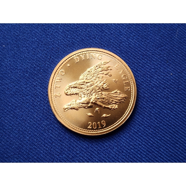"Zombucks - Currency of the Apocalypse" 2019 Dying Eagle 1 oz .999 Fine Copper Round