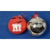 Image 1 : Vintage PBC Int'l 1986 Animated Singing Christmas Ornament & M&Ms Red Musical Animated Ornament 