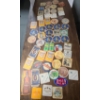 Image 1 : (56) Assorted German Beer Coasters & (3) Beer Logo Stickers