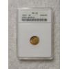 Image 1 : ANACS MS62 Graded 1849 One Dollar Open Wreath Gold Coin 
