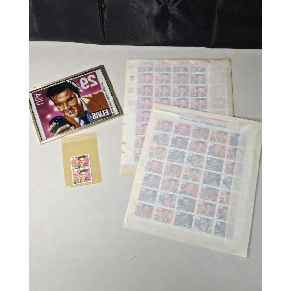 Lot of Elvis Presley & Legends of American Music Stamps and Memorabilia 